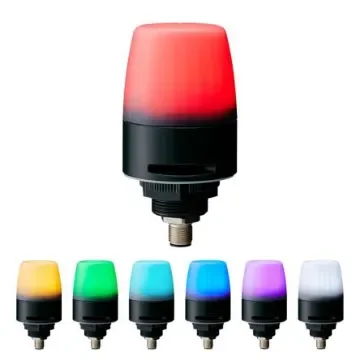 Patlite NE Series Multicolour Multiple Effect Beacon, 24 V dc, Nut Mounted, LED Bulb, IP65 - NE-M1ACNB-M product image