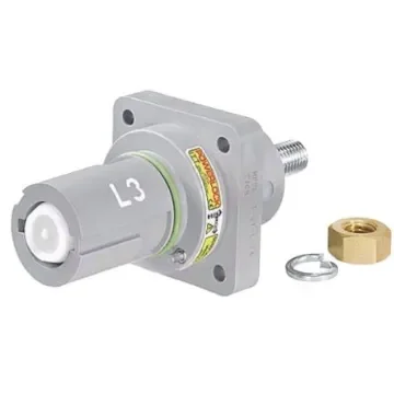 ITT Cannon, Veam Powerlock Grey Panel Mount Industrial Power Socket, Rated At 660A, 1.0 kV - NPDFT-3-GY-L-T6 product image