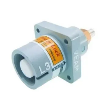 ITT Cannon, Veam Powerlock Grey Panel Mount Industrial Power Socket, Rated At 400A, 1.0 kV - NPDFT-3-GY-L-T4 product image