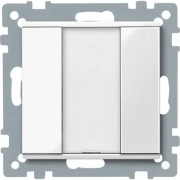 Schneider Electric Grey Push Button Light Switch, MTN - MTN617119 product image