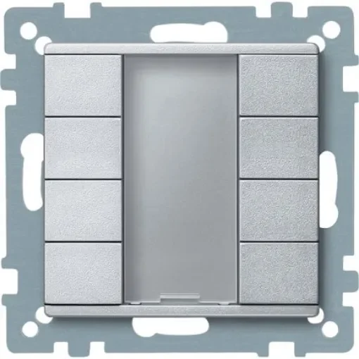 Schneider Electric Grey Push Button Light Switch, 4 Gang, MTN - MTN627860 product image
