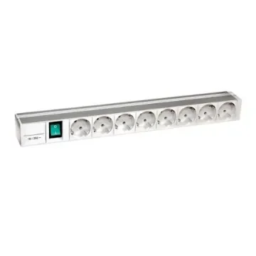 Schneider Electric 8 Gang Power Distribution Unit, 3m Cable, 16A, 230 V - NSYAPU19F8S product image