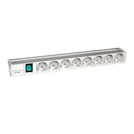 Schneider Electric 8 Gang Power Distribution Unit, 3m Cable, 16A, 230 V - NSYAPU19F8S product image