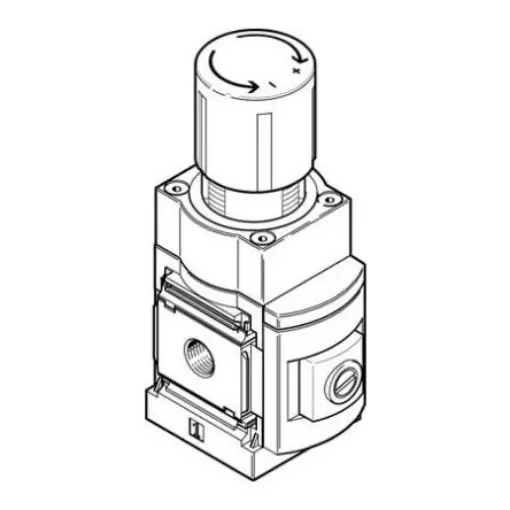 Festo MS Threaded Regulator, G 3/8 - MS6-LRP-3/8-D2-A8 product image