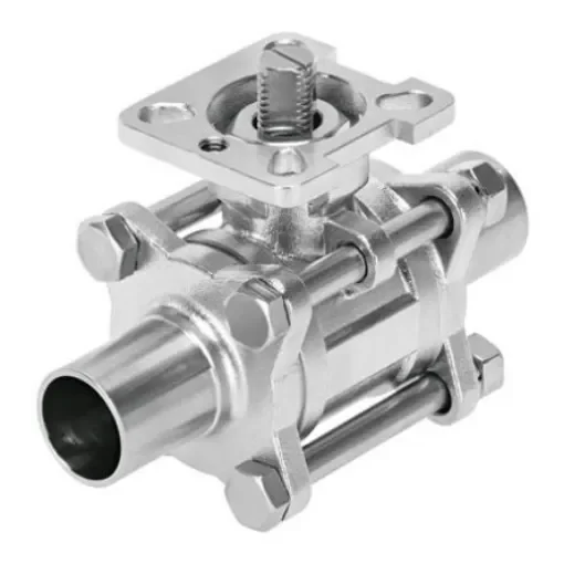 Festo Stainless Steel 2 Way, Ball Valve, 16bar Operating Pressure - VZBD-11/2-W1-16-T-2-F0507-V14V14 product image