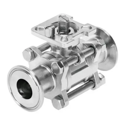 Festo Stainless Steel 2 Way, Ball Valve, 16bar Operating Pressure - VZBD-11/4-S5-16-T-2-F0405-V14V14 product image