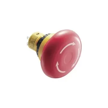 Idec X6 Series Emergency Stop Switch, On-Off, Panel Mount, 16.2mm Cutout, 2NC, 250V ac, IP65 - AB6E-4BV02PRM product image