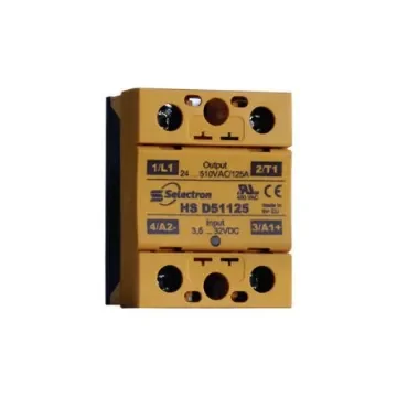Selectron HS Series Solid State Relay, 50 A Load, Panel Mount, 280 V ac Load, 32 Vdc Control - HS D2850 product image