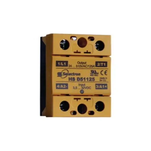 Selectron HS Series Solid State Relay, 50 A Load, Panel Mount, 280 V ac Load, 32 Vdc Control - HS D2850 product image