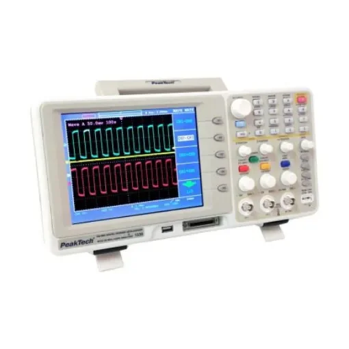 PeakTech P1230 P12 Series, 200MHz Bench Oscilloscope, 16 Digital Channels product image