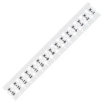 WAGO 211 Tie On Cable Marker, White, Pre-printed "Plain", for Smart Printer, 211-835-1 product image