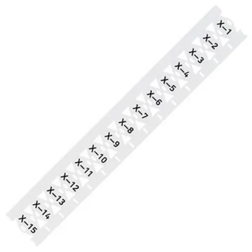 WAGO 211 Tie On Cable Marker, White, Pre-printed "Plain", for Smart Printer, 211-835-1 product image