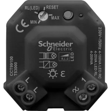 Schneider Electric Black Dimmer Light Switch, 1 Gang, CCT - CCT99100 product image