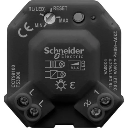 Schneider Electric Black Dimmer Light Switch, 1 Gang, CCT - CCT99100 product image