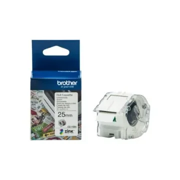 Brother CZ on White Label Printer Tape, 5 m Length, 25 mm Width - CZ-1004 product image