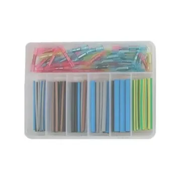DSG-Canusa Halogen Free Heat Shrink Tubing Kit, Black, Blue, Brown, Clear, Green/Yellow, Grey, Red, Yellow 6.5mm Sleeve - DERAY®-SET 5000 product image