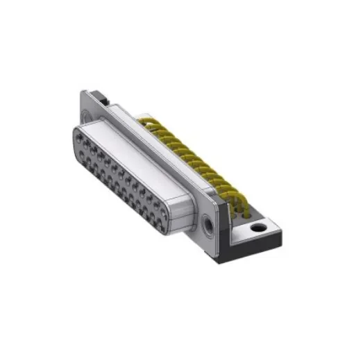 Deltron Connectors DTX 25 Way D-sub Connector Socket, 2.77mm Pitch, with Screw Locks - DTS25SYC/2M63UN product image