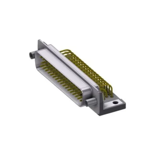 Deltron Connectors DTX 50 Way Right Angle D-sub Connector Plug, 2.77mm Pitch, with Screw Locks - DTS50PYC/2M66UN product image