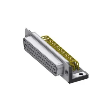 Deltron Connectors DTX 50 Way Right Angle D-sub Connector Socket, 2.77mm Pitch, with Screw Locks - DTS50SYC/2M63UN product image