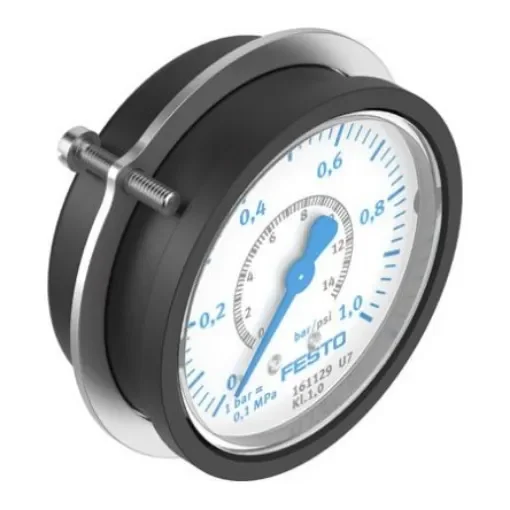 Festo G 1/4 Analogue Pressure Gauge 1bar Panel 63mm Outside Diameter - FMAP-63-1-1/4-EN product image