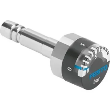 Festo G 1/4 Analogue Pressure Gauge 10bar Inline 63mm Outside Diameter - MA-15-10-QS-8 product image