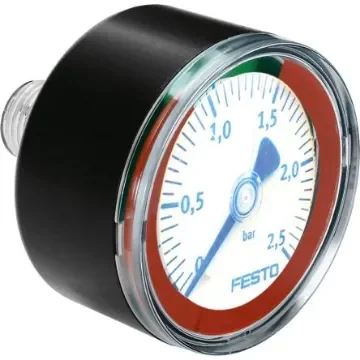 Festo R 1/8 Analogue Pressure Gauge 2.5bar Inline 40mm Outside Diameter - MA-40-2,5-R1/8-E-RG product image