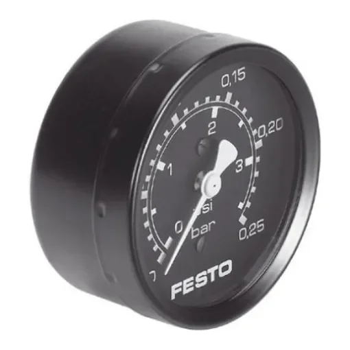 Festo G 1/4 Analogue Pressure Gauge 25bar Inline 63mm Outside Diameter - MA-63-0,25 product image
