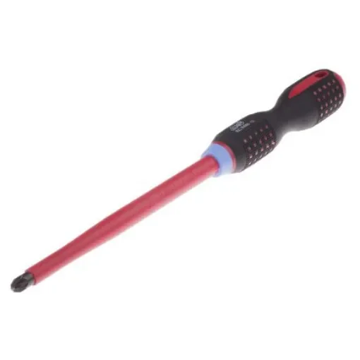 Bahco Pozidriv  Screwdriver, PZ4 Tip, 200 mm Blade, VDE/1000V, 365 mm Overall - BE-8840S product image