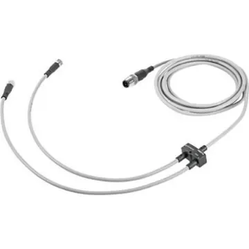 Festo Connector, NEDY Series, For Use With Energy Chains, Robot Applications - NEDY-L2R1-V1-M8G3-U-0.3L-M8G4-5R product image