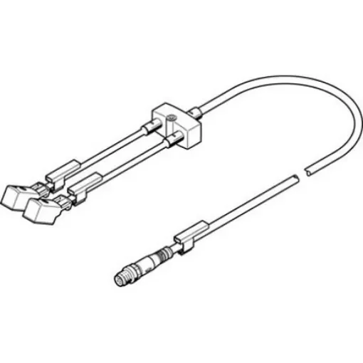 Festo Connector, NEDY Series, For Use With Energy Chains, Robot Applications - NEDY-L2R1-V1-Z4W2Z-U-0.3L-M8G4-5R product image