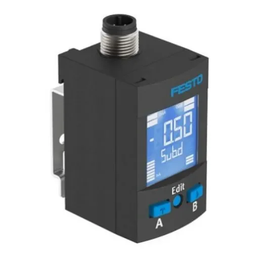 Festo Pressure Sensor, 20 - 30V dc, IP65, IP67 2 bar - SPAU-P2R-W-G18FD-L-PNLK-PNVBA-M8U product image