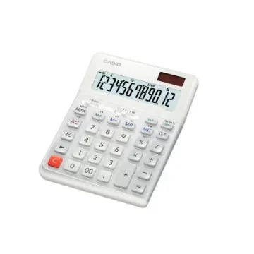 Casio Battery & Solar Powered Desk Calculator - DE-12E-WE-WA-EP product image