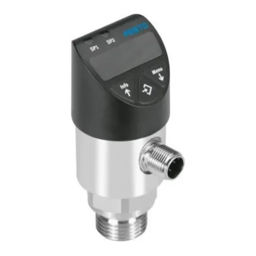 Festo Pressure Sensor, 15 - 35V dc, IP65, IP67 1 bar - SPAW-B2R-G12M-2PV-M12 product image