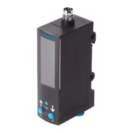 Festo Pressure Sensor, 15 - 30V dc, IP67 6 bar - SDE3-D6M-B-HQ4-2P-M8 product image