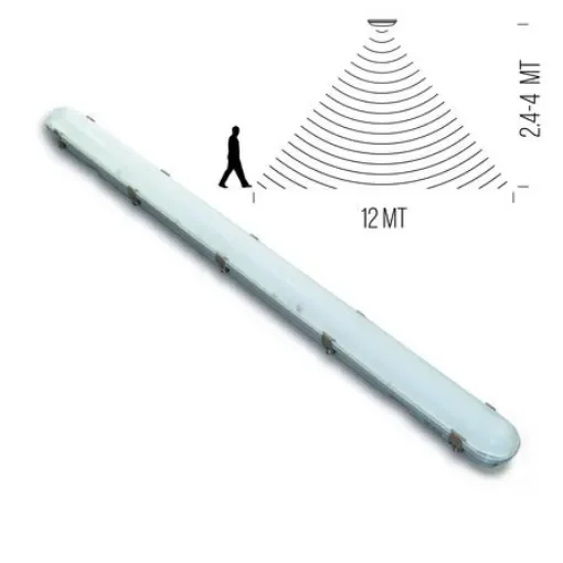 SEEREP 45 W LED Ceiling Light, 240 V LED Batten, 1.55 m Long, IP65 - LD2WPF453MW product image