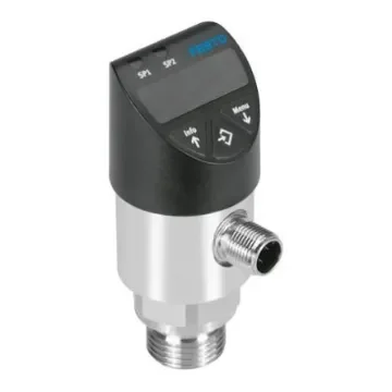 Festo Pressure Sensor, 15 - 35V dc, IP65, IP67 6 bar - SPAW-P6R-G12M-2NV-M12 product image