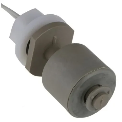 Sensata Cynergy3 RSF50 Series Vertical Polyphenylene Sulfide Float Switch, Float, 500mm Cable, NO/NC, 240V ac Max, 120V - RSF56Y050TB product image