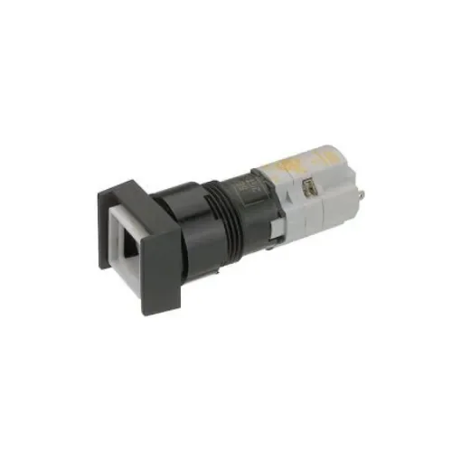 RAFI 1.15.108 Series Illuminated Push Button Switch, Maintained, Panel Mount, 16.2mm Cutout, 2NO+2NC, 230V, IP40 - 1.15.108.352/0000 product image