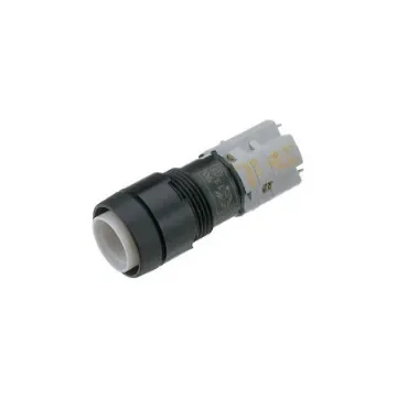 RAFI 1.15.108 Series Illuminated Push Button Switch, Momentary, Panel Mount, 16.2mm Cutout, 1NO+1NC, 230V, IP40 - 1.15.108.451/0000 product image