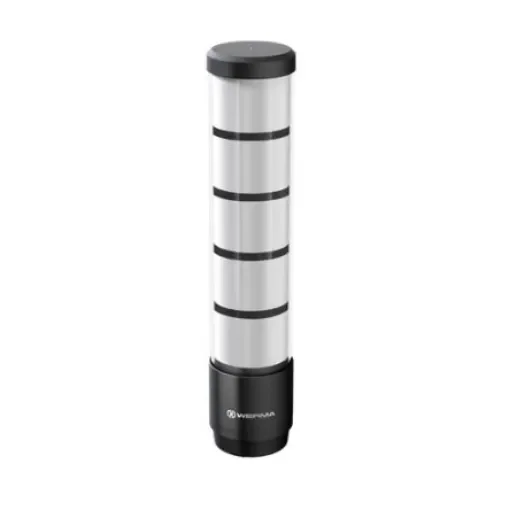 Werma RST 56 Series Blue, Green, Red, White, Yellow Buzzer Signal Tower, 5 Lights, 24 V, Base Mounting - 686.590.35 product image