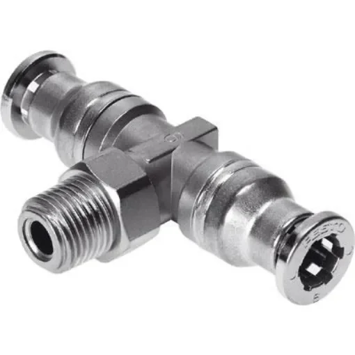 Festo CRQST-1/2-16 Series Push-in Fitting, R 1/2 Male, Threaded Connection Style, 164209 product image