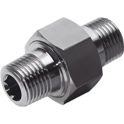 Festo ESK Series Nipple, R 3/8 to R 1/2, Threaded Connection Style, 534154 - ESK-3/8-1/2 product image