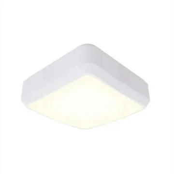 Ansell Square LED Bulkhead Light, 14 W, 220/240 V, Lamp Supplied, IP65, AALED2 - AALED2/WV/CCT product image