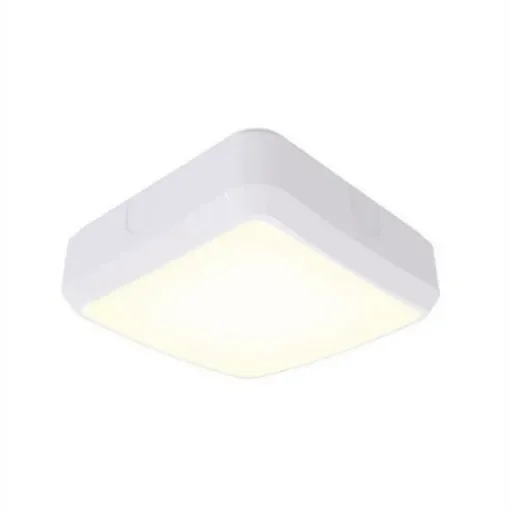 Ansell Square LED Bulkhead Light, 14 W, 220/240 V, Lamp Supplied, IP65, AALED2 - AALED2/WV/CCT/M3 product image