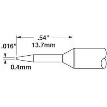 Metcal STTC 0.4 mm Conical Soldering Iron Tip for use with MX-H1-AV, MX-RM3E - STTC-006 product image