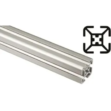 FlexLink Silver Aluminium Profile Strut, 30 x 30 mm, 7.2mm Groove, 1000mm Length, Series XF - XFEB 1X30 product image