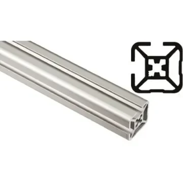 FlexLink Silver Aluminium Profile Strut, 30 x 30 mm, 7.2mm Groove, 1000mm Length, Series XF - XFEB 1X30 T2 product image