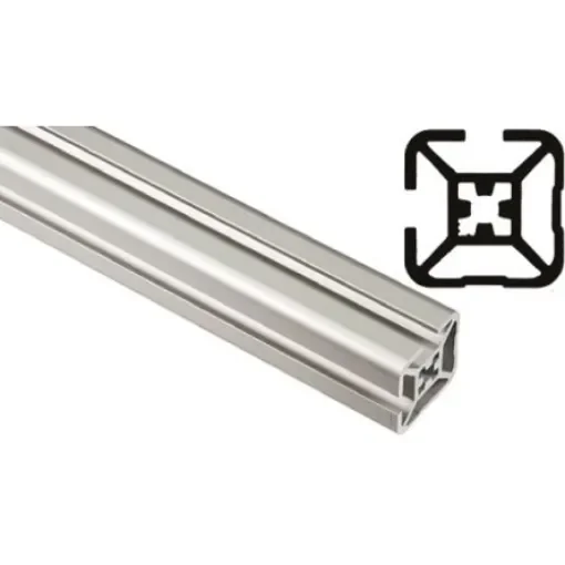 FlexLink Silver Aluminium Profile Strut, 30 x 30 mm, 7.2mm Groove, 1000mm Length, Series XF - XFEB 1X30 T2 product image