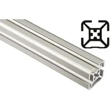 FlexLink Silver Aluminium Profile Strut, 30 x 30 mm, 7.2mm Groove, 1000mm Length, Series XF - XFEB 1X30 T3 product image