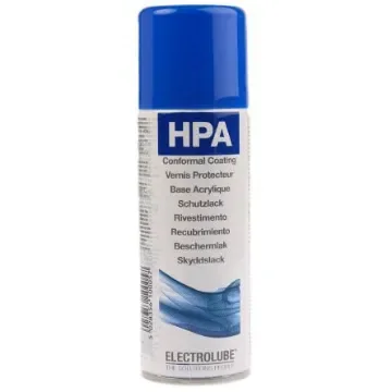 Electrolube Transparent Acrylic Resin Conformal Coating, 200 ml Aerosol, -55°C min, +130°C max - HPA200H product image
